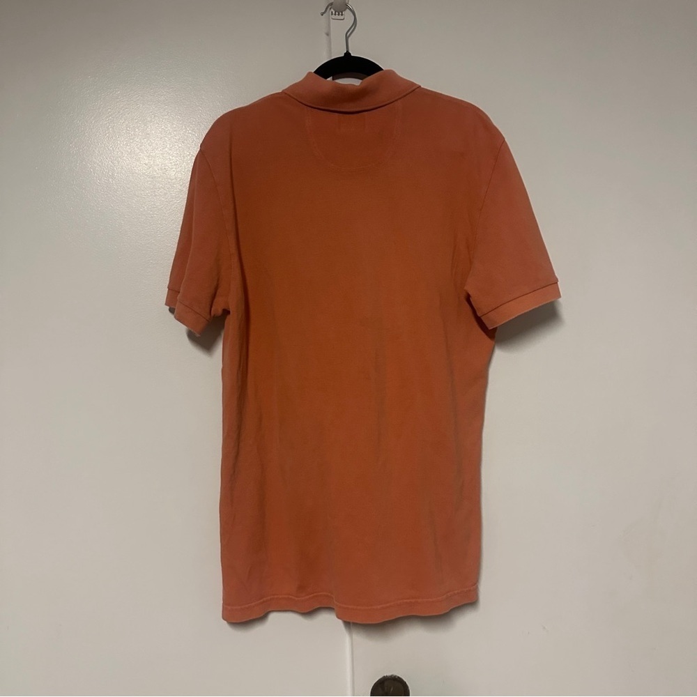 Lacoste Short Sleeve Polo Shirt Mens Size 5 Orange 100% Cotton Casual - Picture 8 of 8